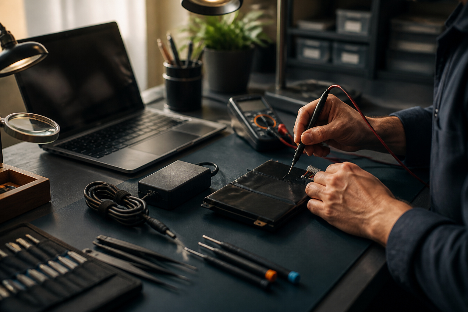 Contrôle d’une batterie dans un atelier